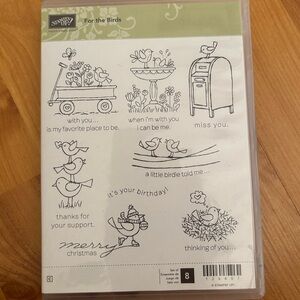 Stampin’ Up Acrylic Set of Rubber Stamps